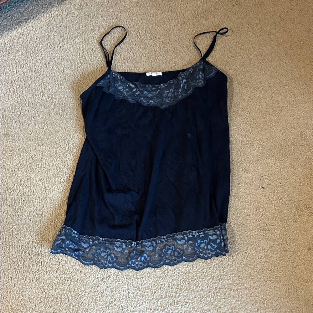 Maurices Midnight Blue Lace Cami